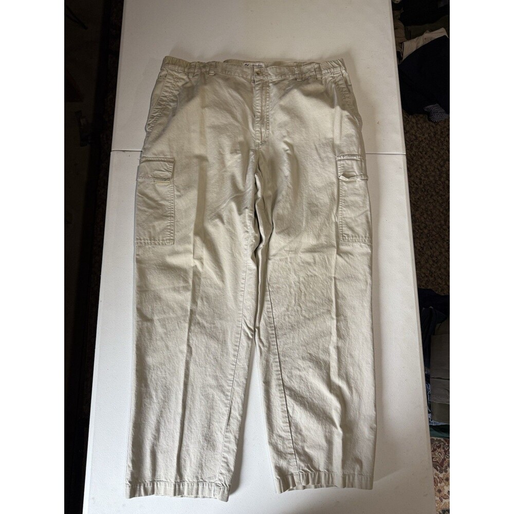 Vintage 90s Columbia Cargo Pants 38/30 Beige Cream